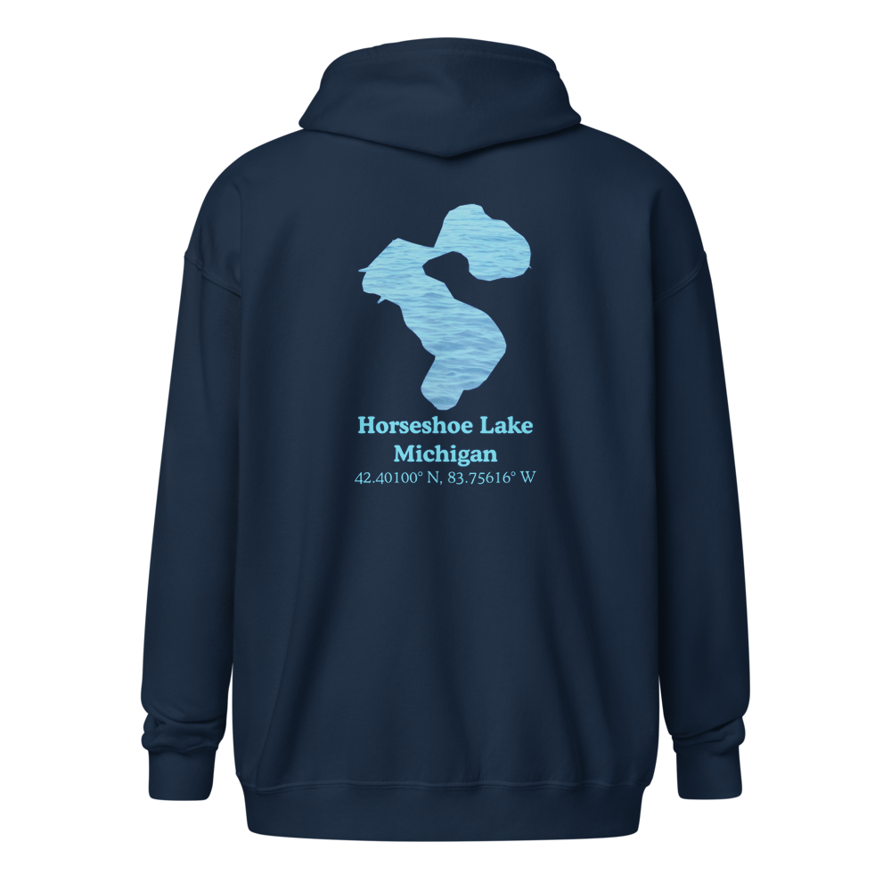 Horseshoe Lake Unisex Zip Hoodie