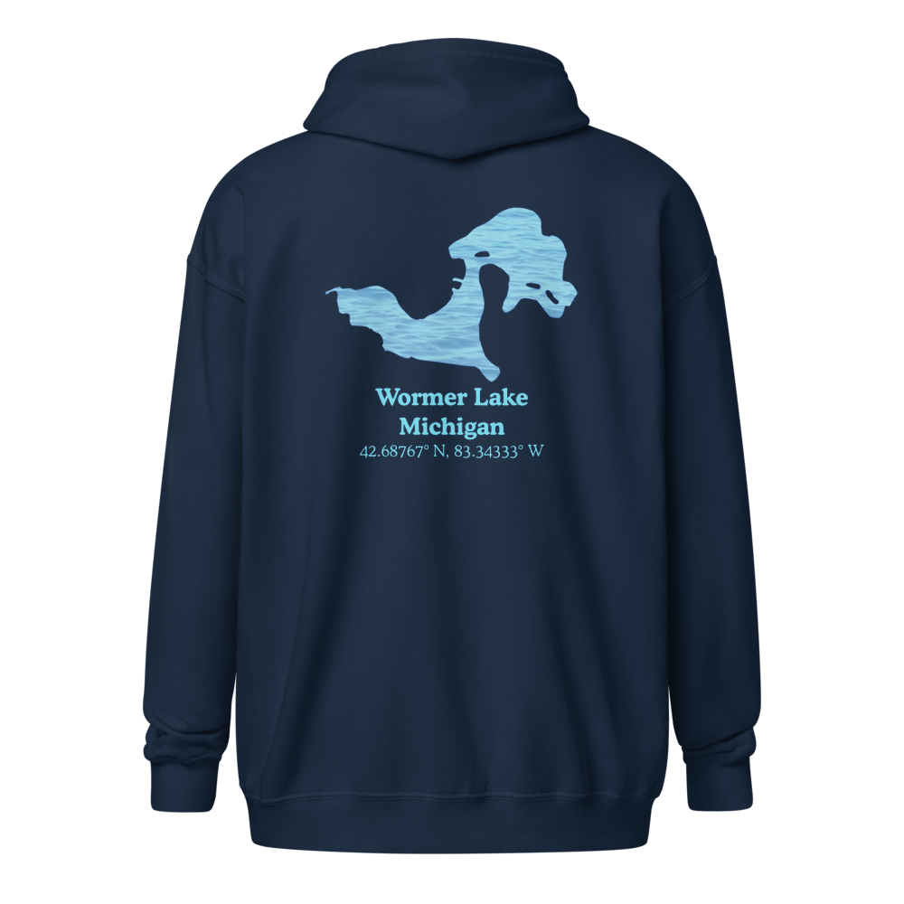 Wormer Lake Unisex Zip Hoodie