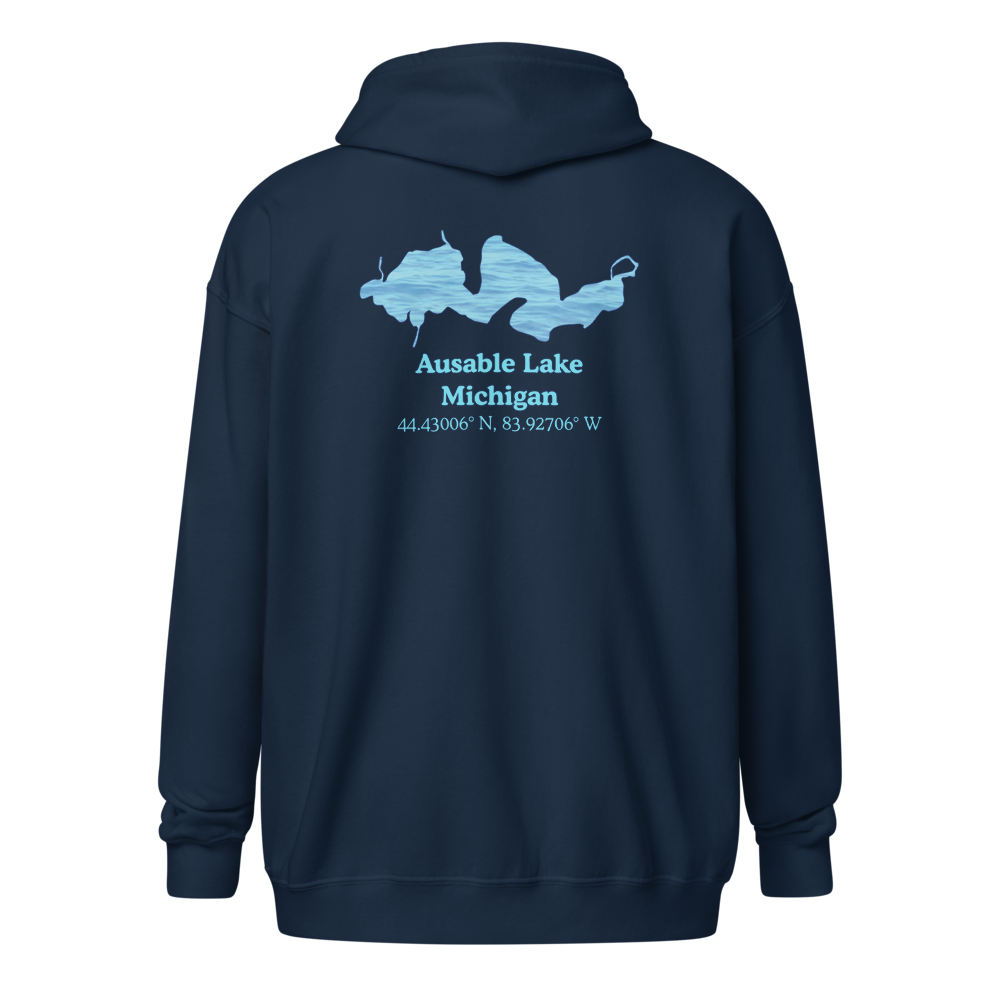 Ausable Lake Unisex Zip Hoodie