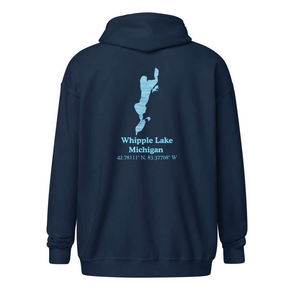 Whipple Lake Unisex Zip Hoodie