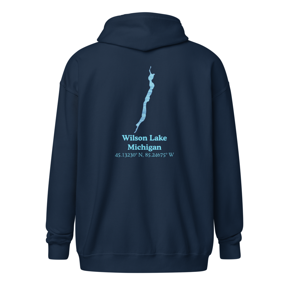 Wilson Lake Unisex Zip Hoodie