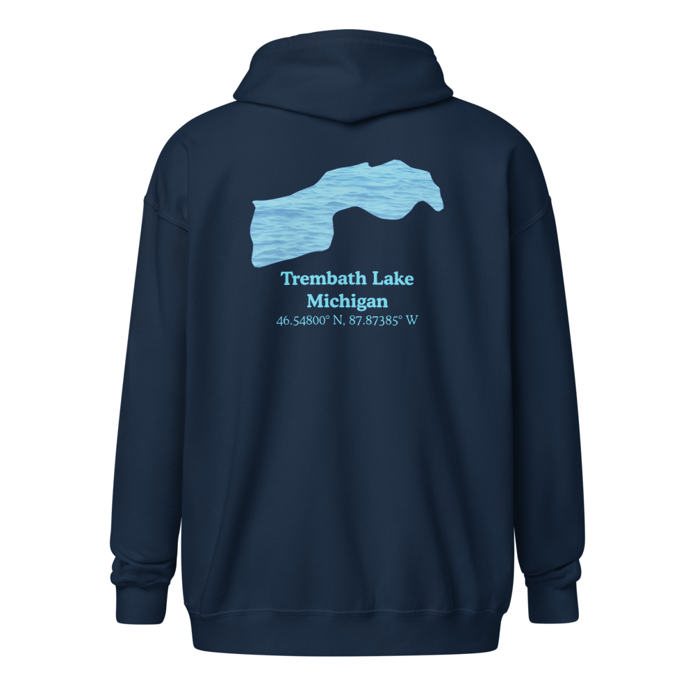Trembath Lake Unisex Zip Hoodie