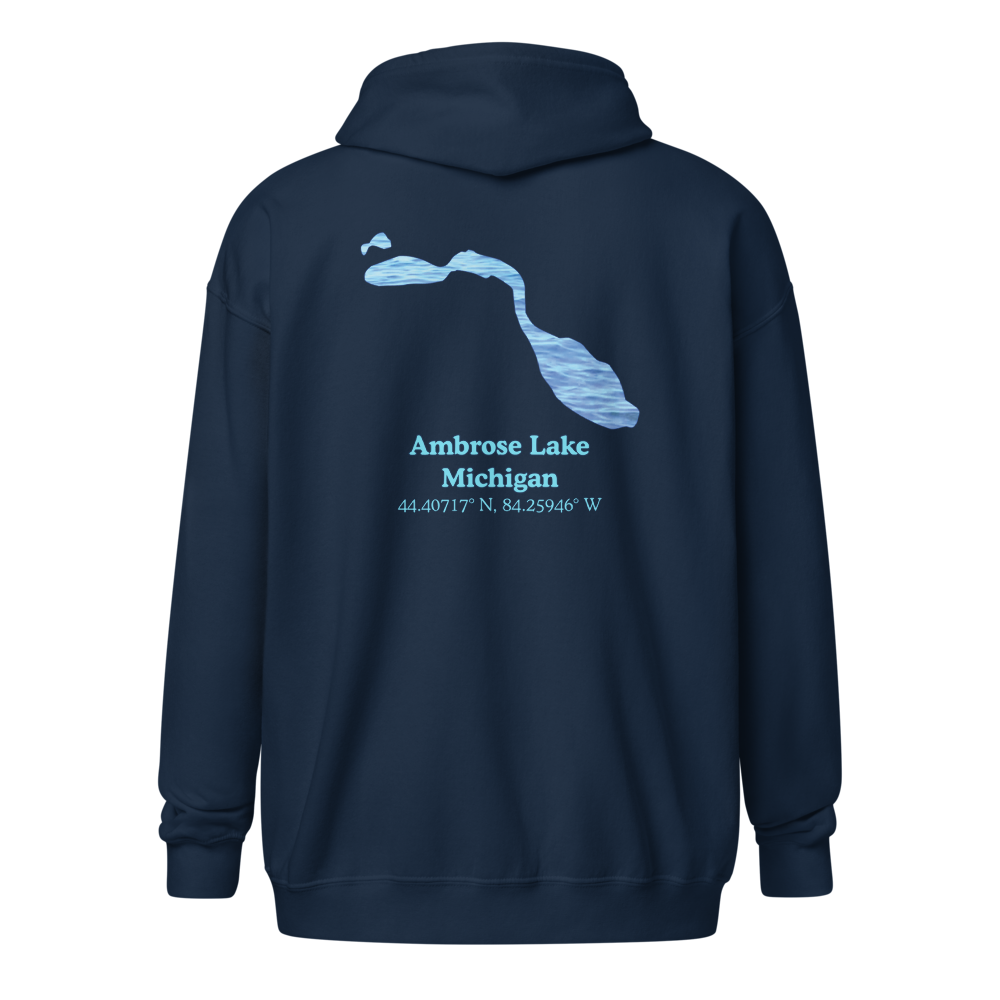 Ambrose Lake Unisex Zip Hoodie