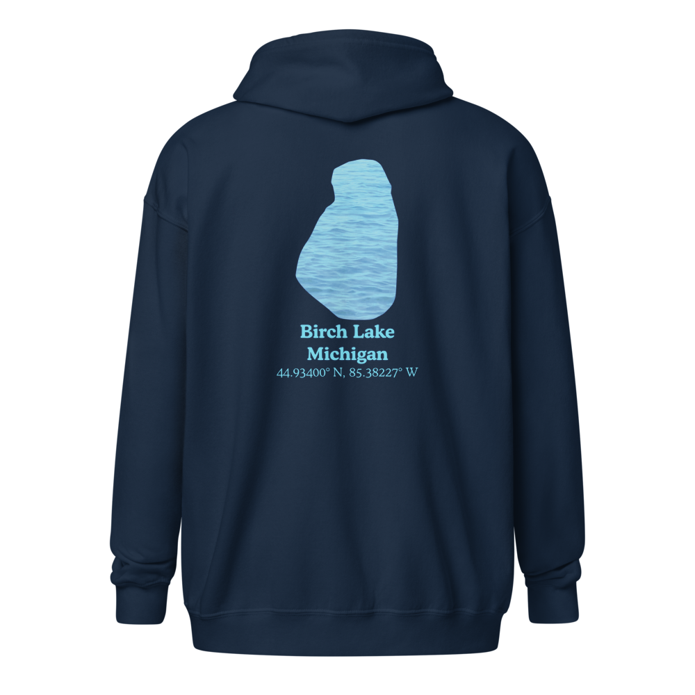 Birch Lake Unisex Zip Hoodie