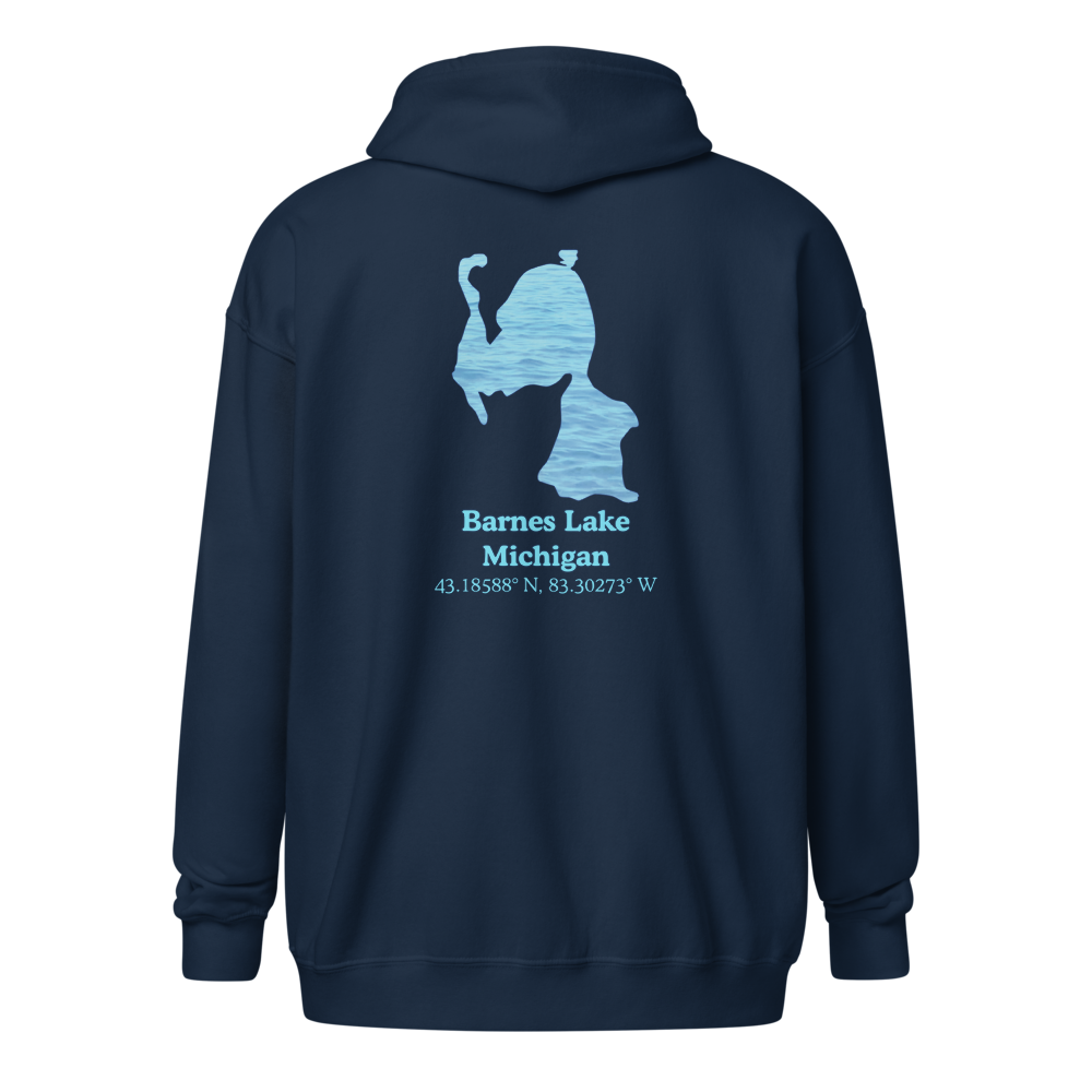 Barnes Lake Unisex Zip Hoodie