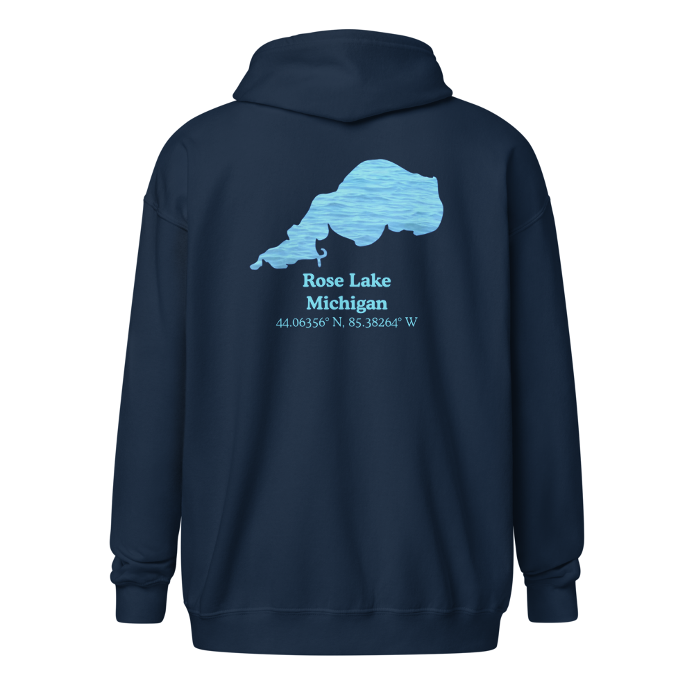 Rose Lake Unisex Zip Hoodie