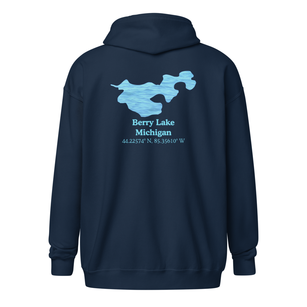 Berry Lake Unisex Zip Hoodie