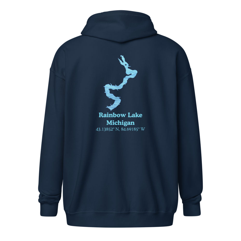 Rainbow Lake Unisex Zip Hoodie