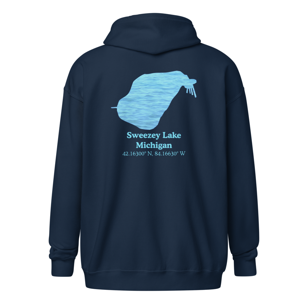 Sweezey Lake Unisex Zip Hoodie