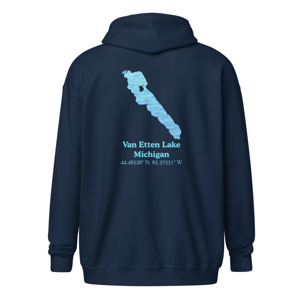 Van Etten Lake Unisex Zip Hoodie