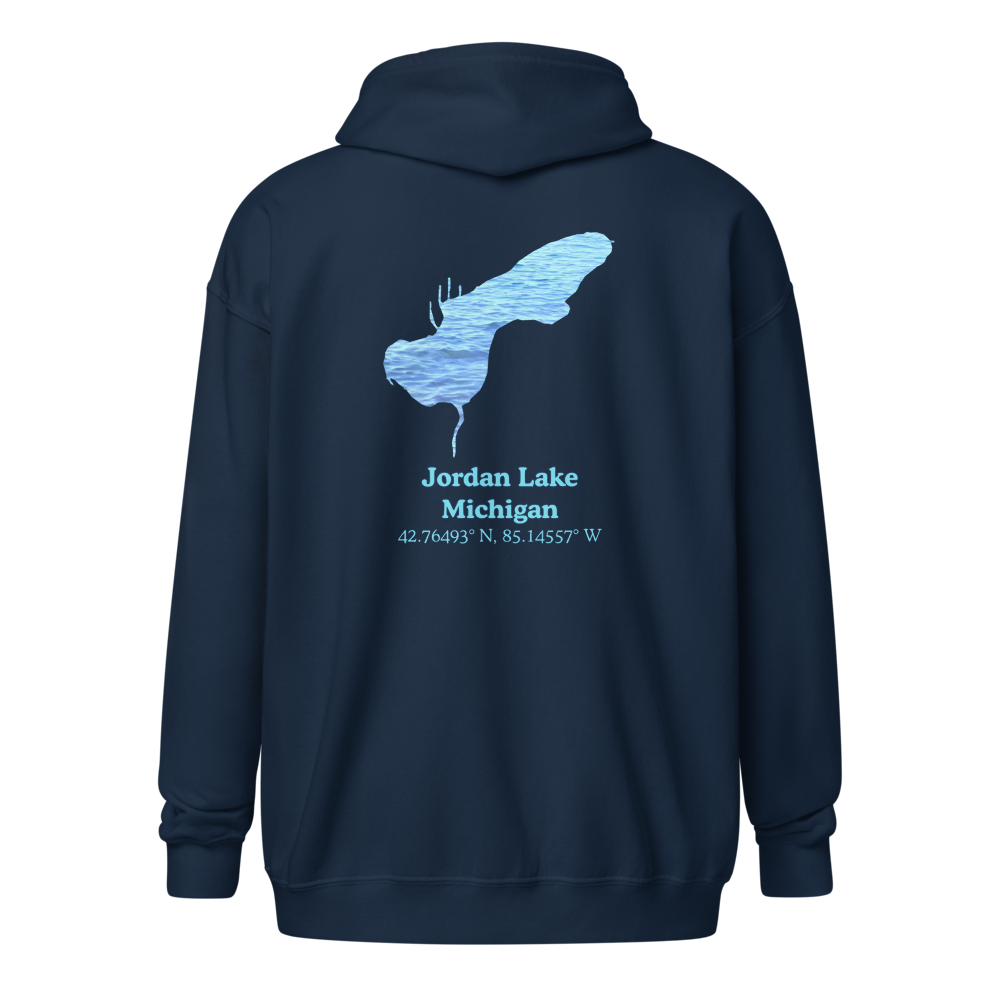 Jordan Lake Unisex Zip Hoodie