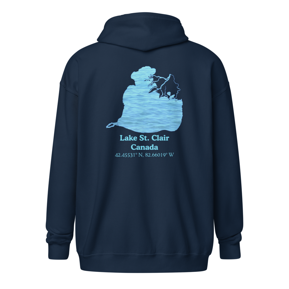 Lake St. Clair Unisex Zip Hoodie