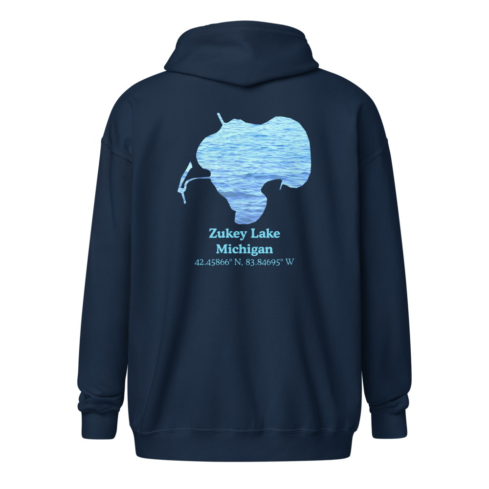 Zukey Lake Unisex Zip Hoodie