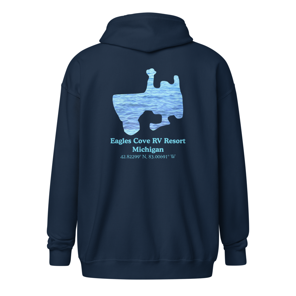 Eagles Cove RV Resort Unisex Zip Hoodie