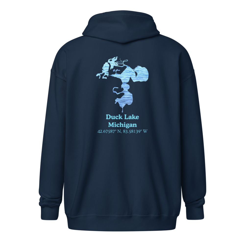 Duck Lake Unisex Zip Hoodie