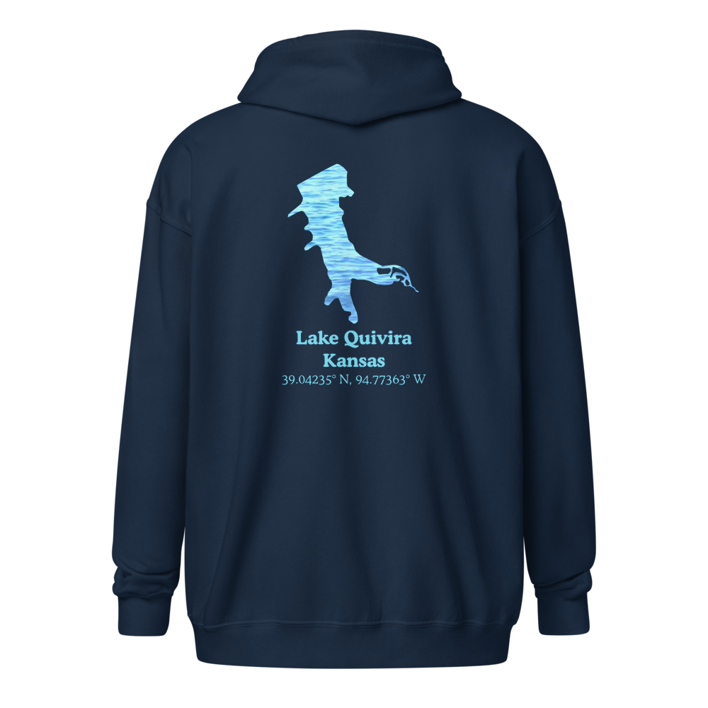 Lake Quivira Unisex Zip Hoodie