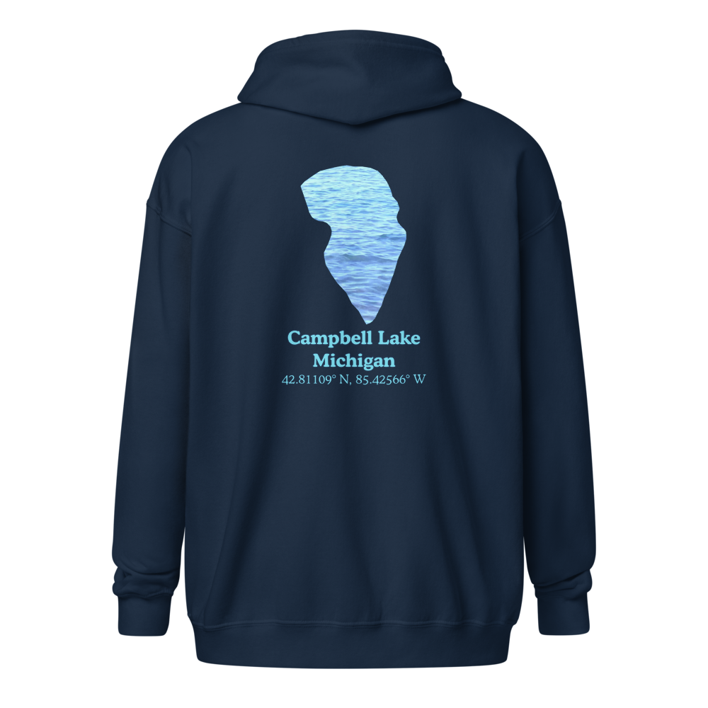 Campbell Lake Unisex Zip Hoodie
