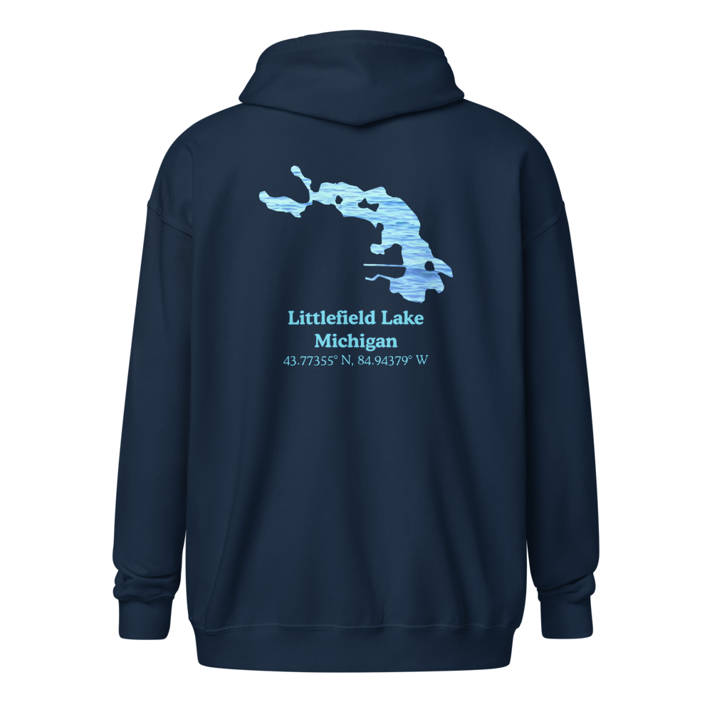 Littlefield Lake Unisex Zip Hoodie