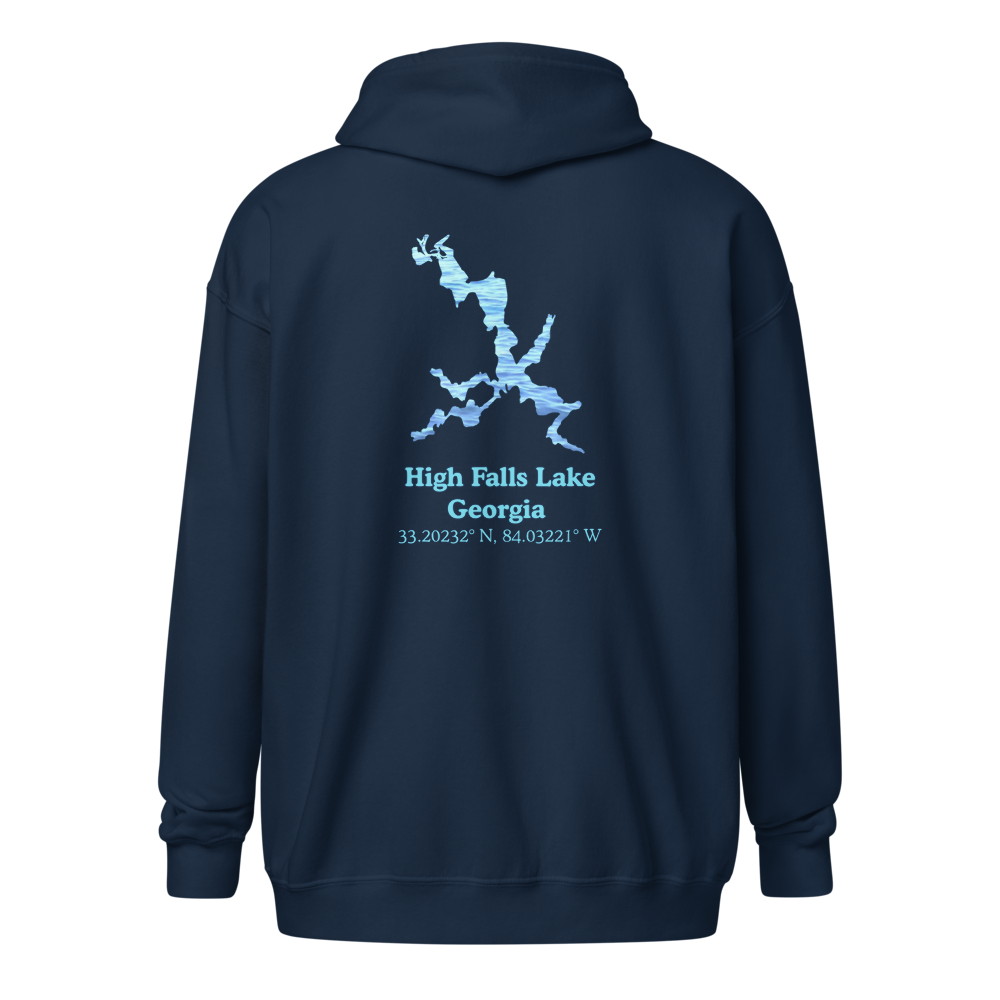 High Falls Lake Unisex Zip Hoodie