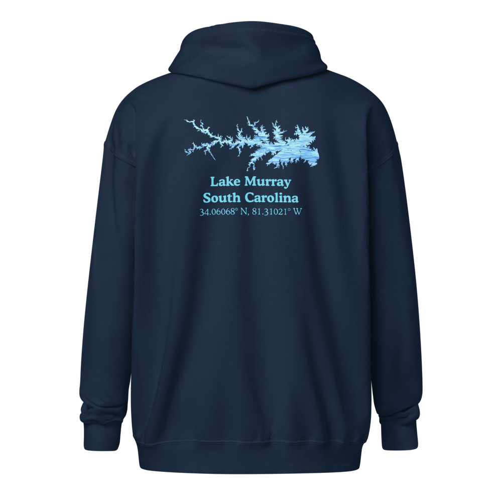 Lake Murray Unisex Zip Hoodie