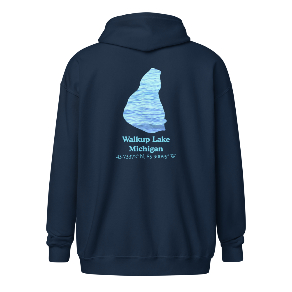 Walkup Lake Unisex Zip Hoodie