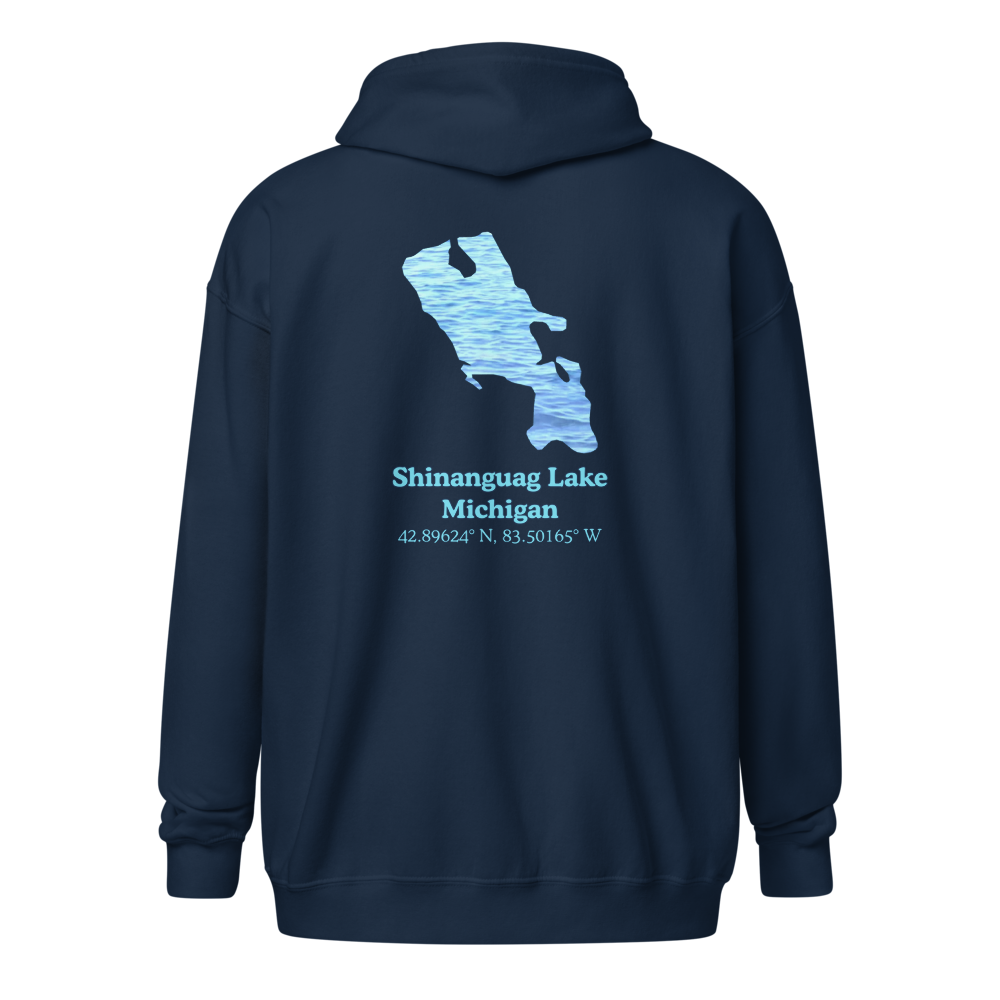 Shinanguag Lake Unisex Zip Hoodie