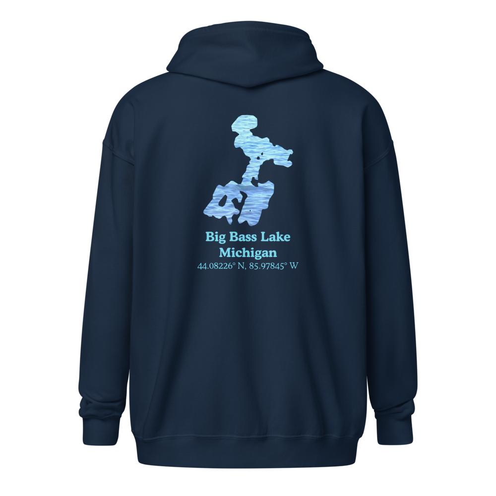 Big Bass Lake Unisex Zip Hoodie