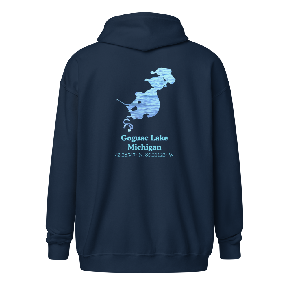 Goguac Lake Unisex Zip Hoodie