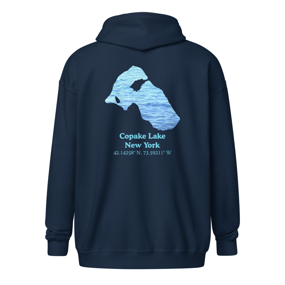 Copake Lake Unisex Zip Hoodie