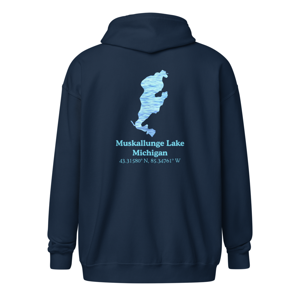 Muskallunge Lake Unisex Zip Hoodie