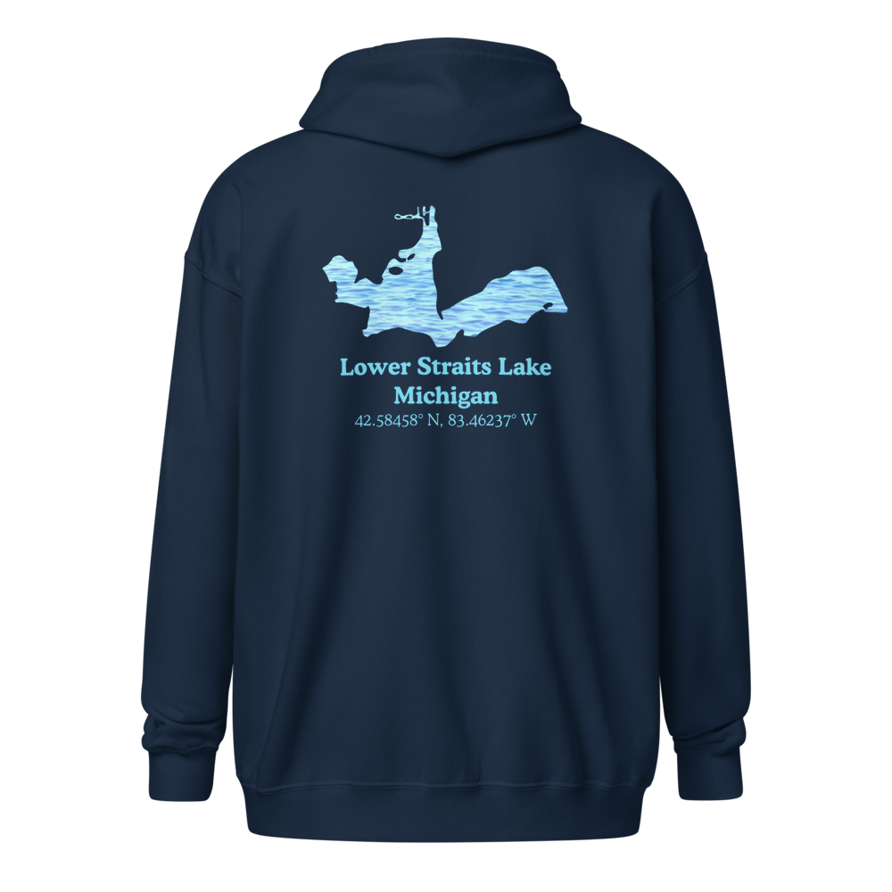 Lower Straits Lake Unisex Zip Hoodie