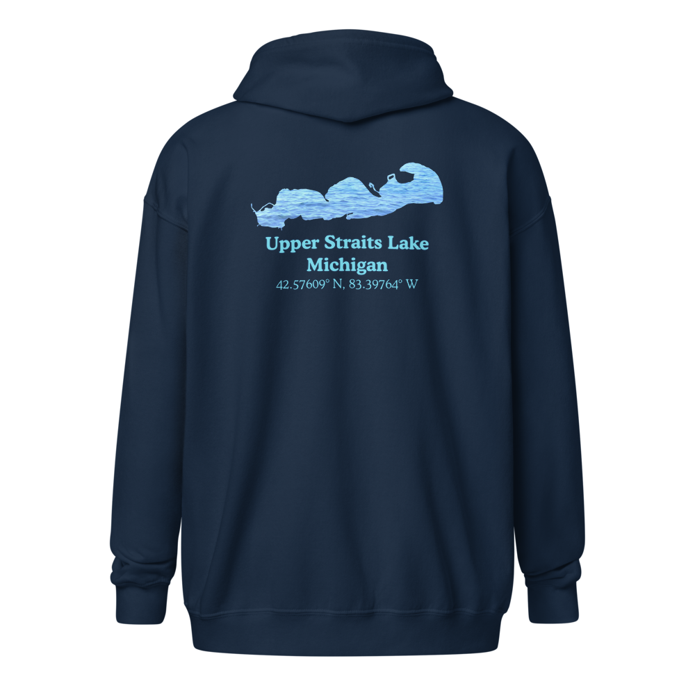 Upper Straits Lake Unisex Zip Hoodie