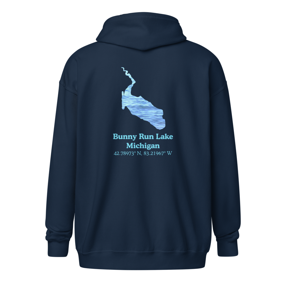 Bunny Run Lake Unisex Zip Hoodie