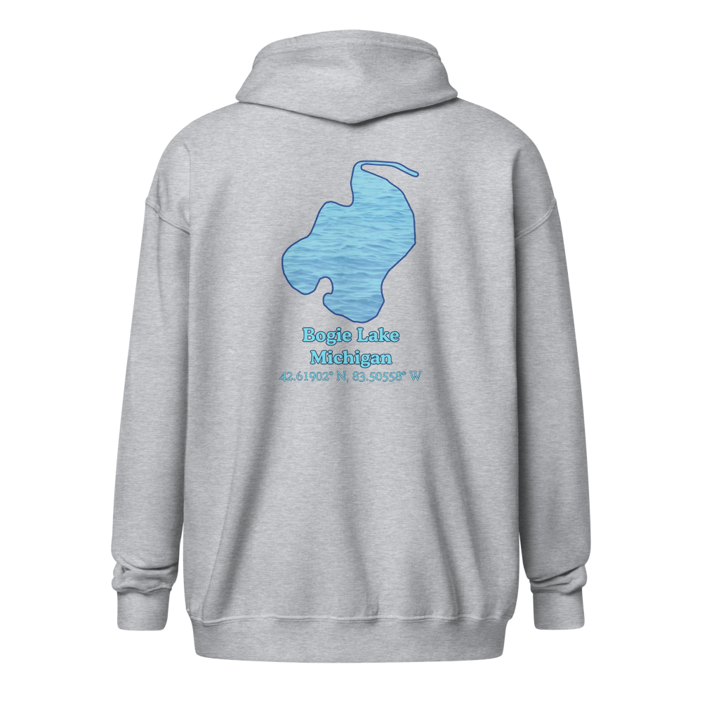 Bogie Lake Unisex Zip Hoodie