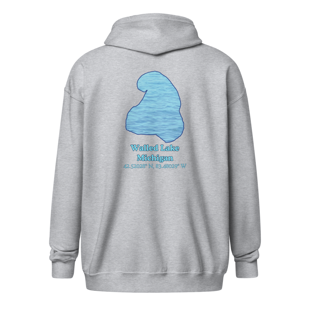 Walled Lake Unisex Zip Hoodie