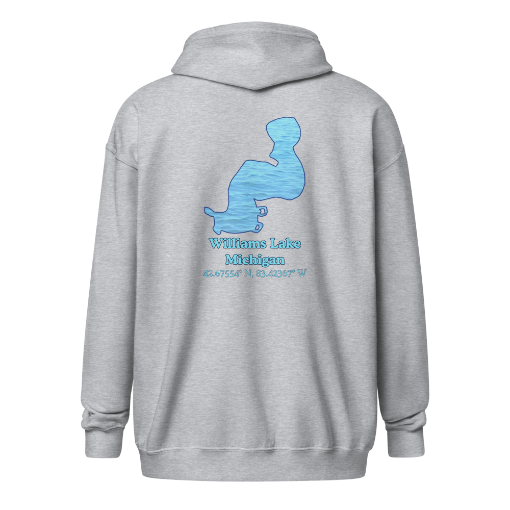 Williams Lake Unisex Zip Hoodie