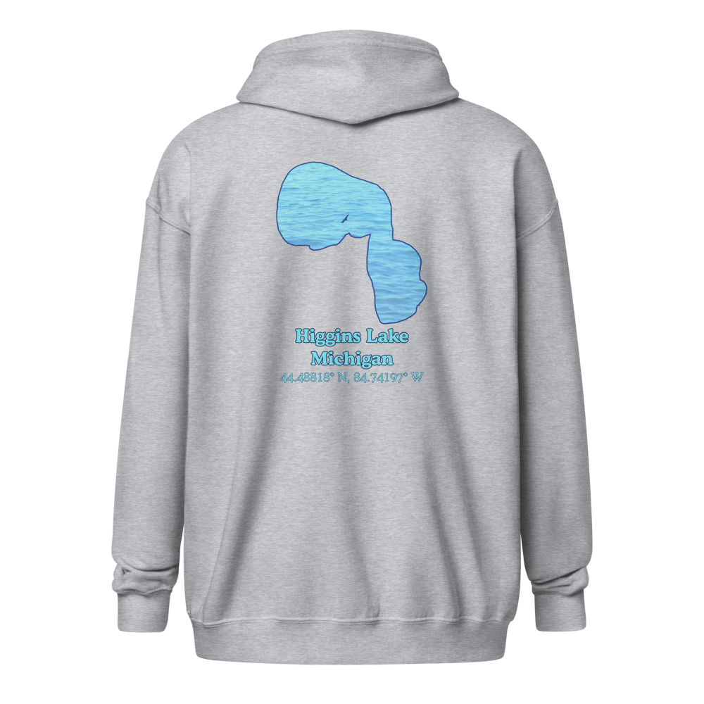 Higgins Lake Unisex Zip Hoodie