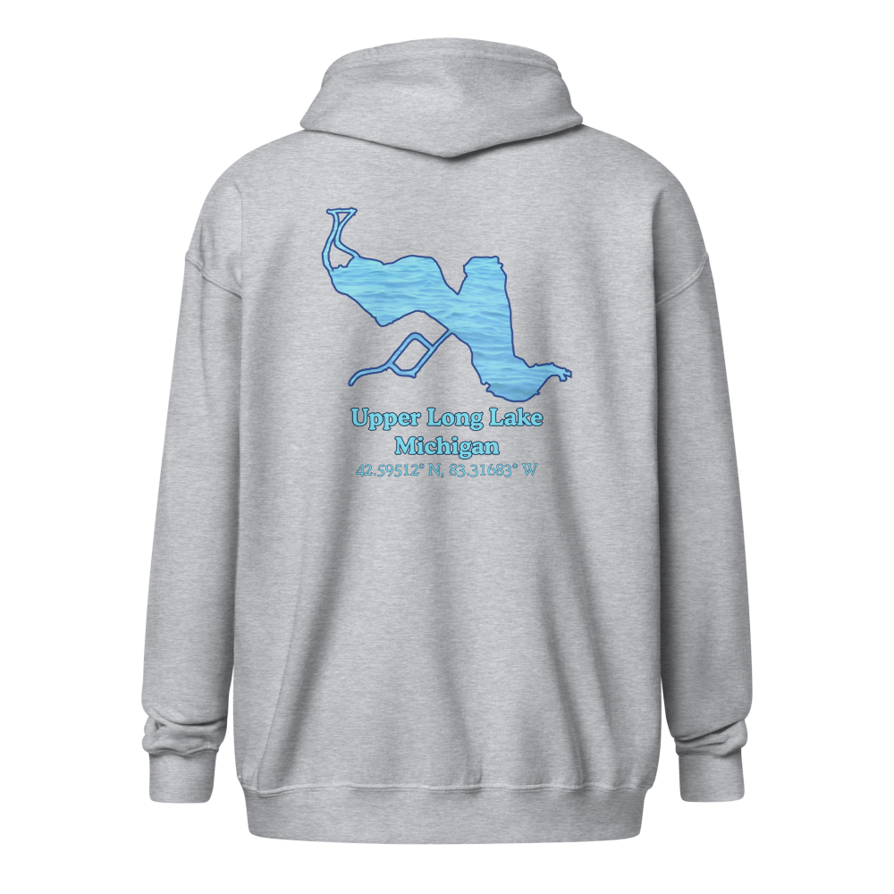 Upper Long Lake Unisex Zip Hoodie