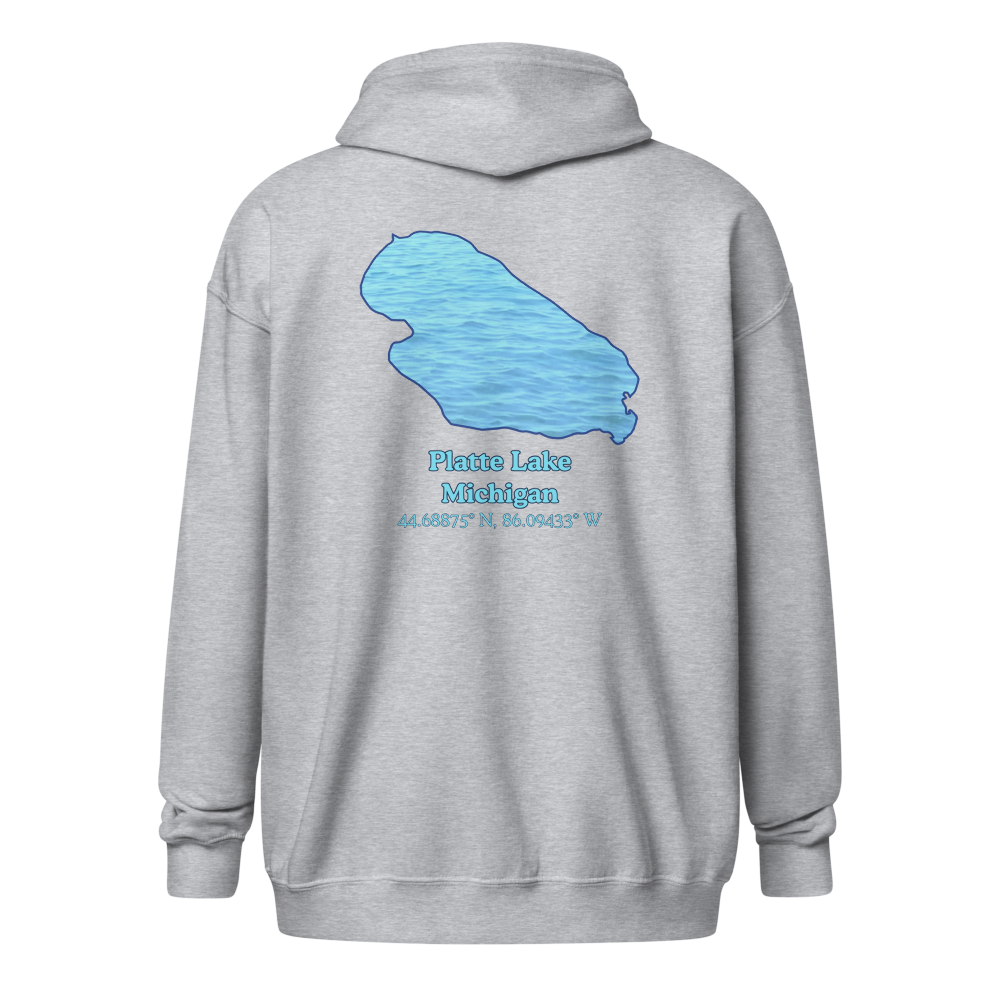 Platte Lake Unisex Zip Hoodie