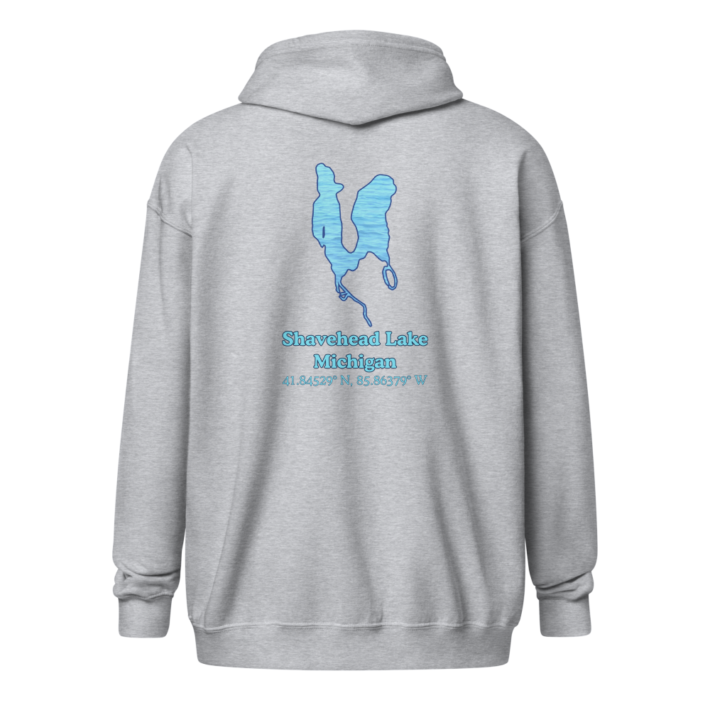 Shavehead Lake Unisex Zip Hoodie