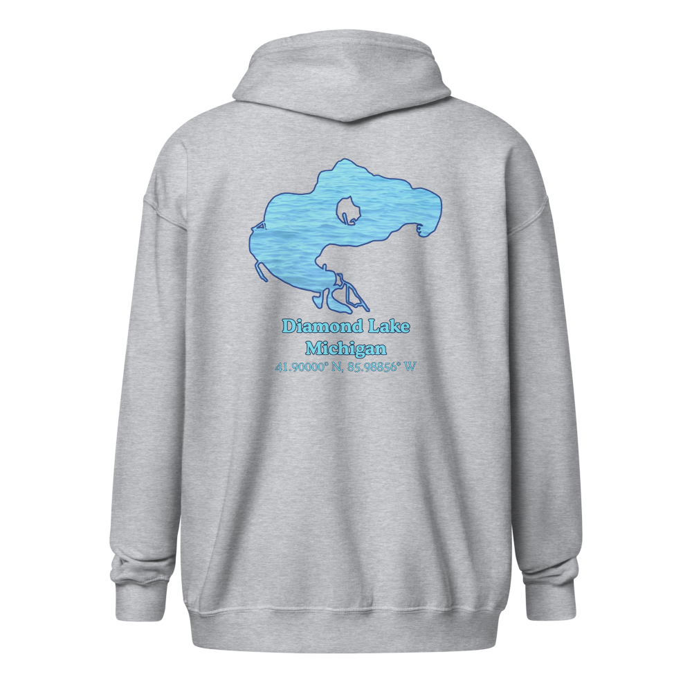 Diamond Lake Unisex Zip Hoodie