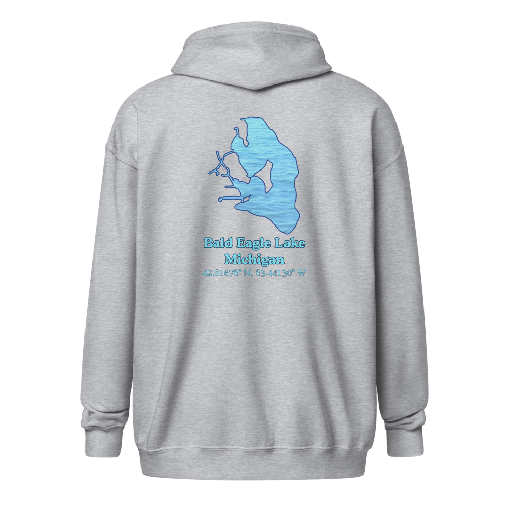 Bald Eagle Lake Unisex Zip Hoodie