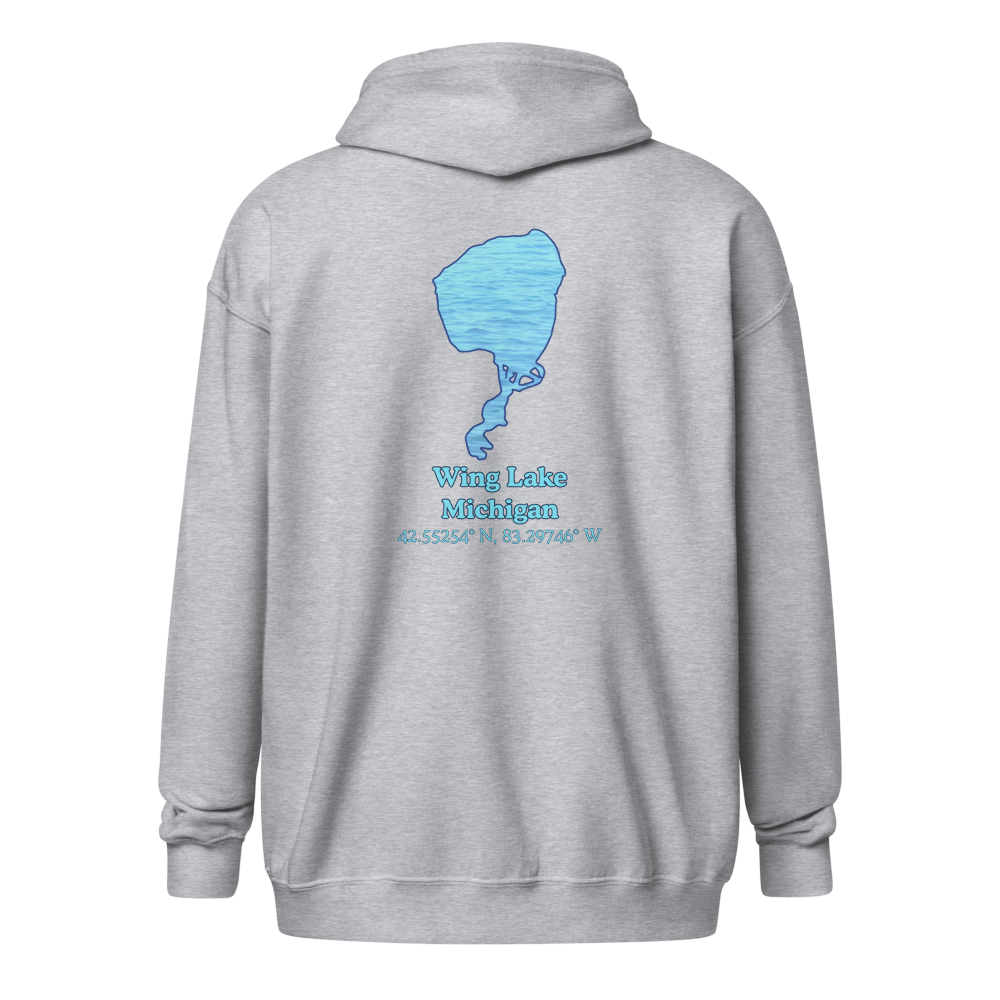 Wing Lake Unisex Zip Hoodie
