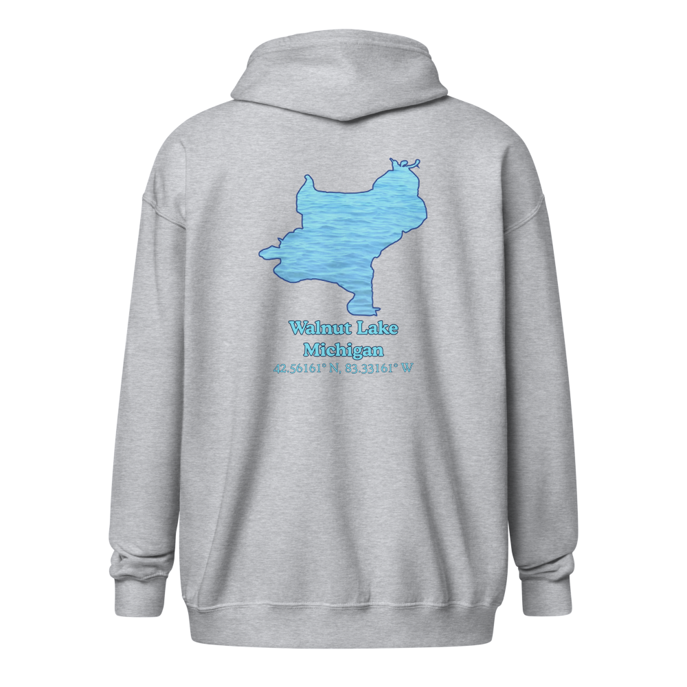 Walnut Lake Unisex Zip Hoodie