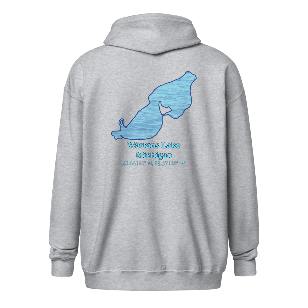 Watkins Lake Unisex Zip Hoodie