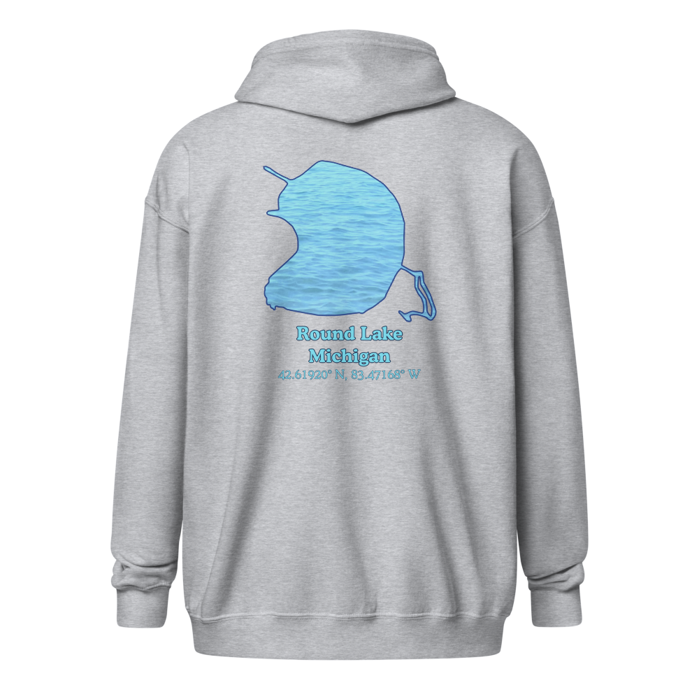 Round Lake Unisex Zip Hoodie