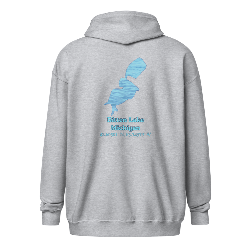 Bitten Lake Unisex Zip Hoodie