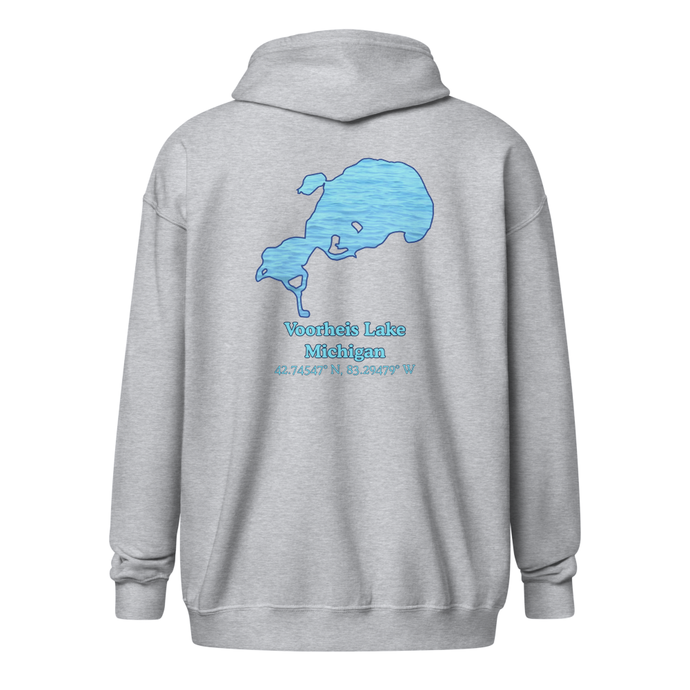 Voorheis Lake Unisex Zip Hoodie