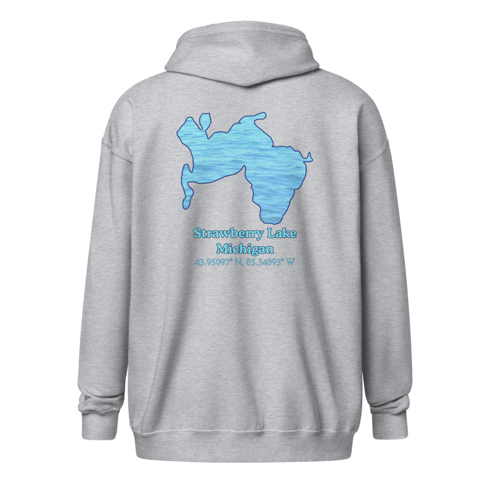 Strawberry Lake Unisex Zip Hoodie