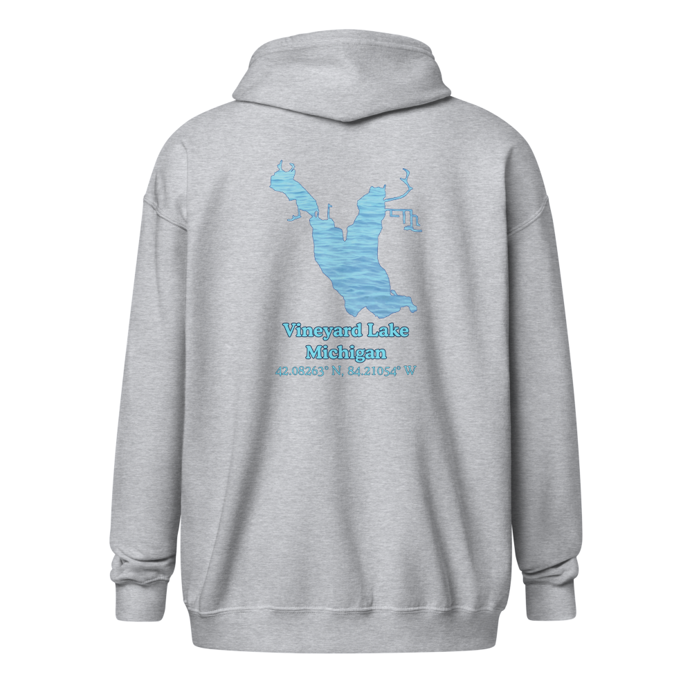 Vineyard Lake Unisex Zip Hoodie